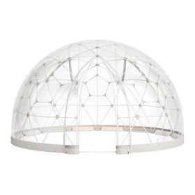 Garden Dome Igloo, 15 x 9.5 ft Outdoor Clear Bubble Tent for 10-14 Person, Weatherproof Geodesic Dome Greenhouse with Window