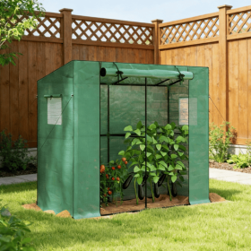 Garden Bed with Mini Greenhouse (title: default title)